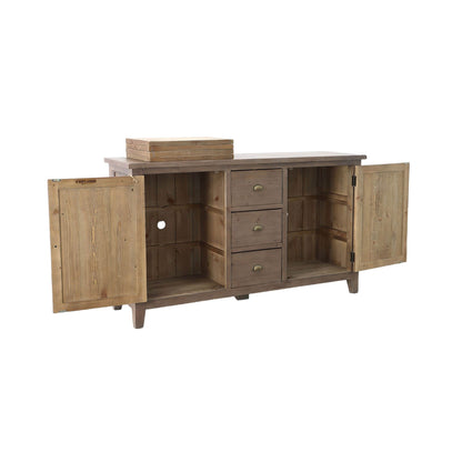 Irish Coast Three Drawers Wood Sideboard