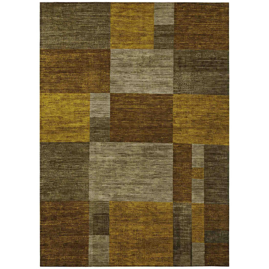 Iriyn Gray Washable Indoor-Outdoor Rug