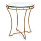 Iron Framed Round Side Table - LOOMLAN - Sarreid - Side Tables