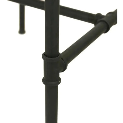 Iron Pipe Leather Bar Stool - LOOMLAN - Furniture Classics - Poufs and Stools