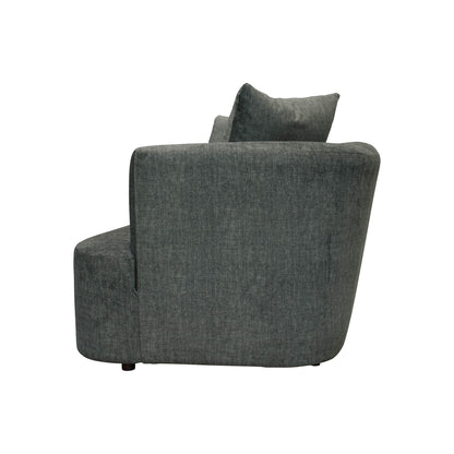 Isabella Dark Grey Fabric Modern Sofa