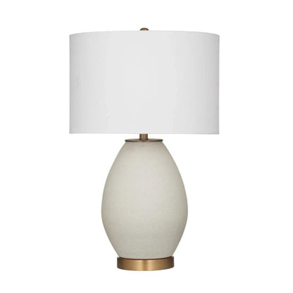 Isabella White Ceramic Table Lamp - LOOMLAN - Bassett Mirror - Table Lamps