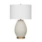 Isabella White Ceramic Table Lamp - LOOMLAN - Bassett Mirror - Table Lamps