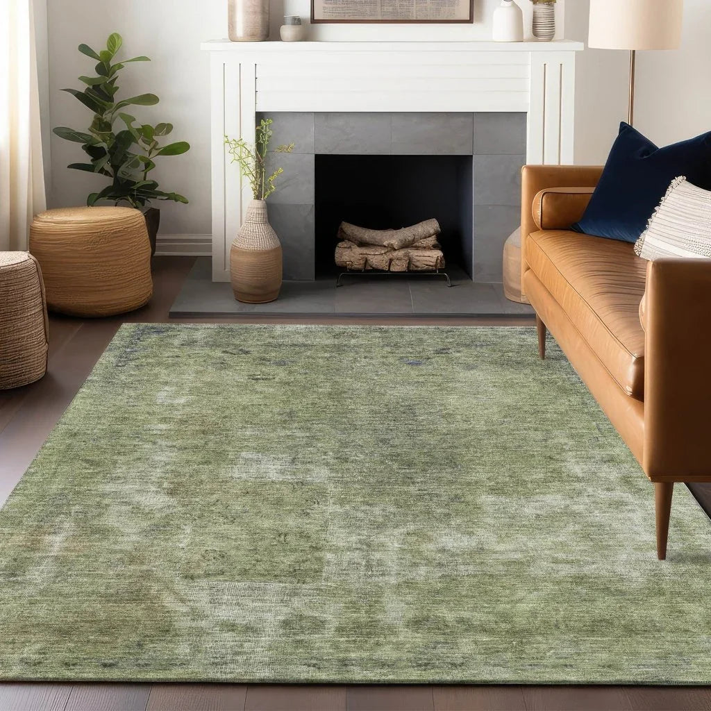 Isadorae Aloe Washable Indoor - Outdoor Rug - LOOMLAN - LOOMLAN Rugs - Outdoor Rugs