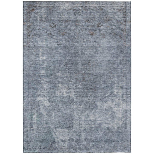 Isadorae Blue Washable Indoor - Outdoor Rug - LOOMLAN - LOOMLAN Rugs - Outdoor Rugs