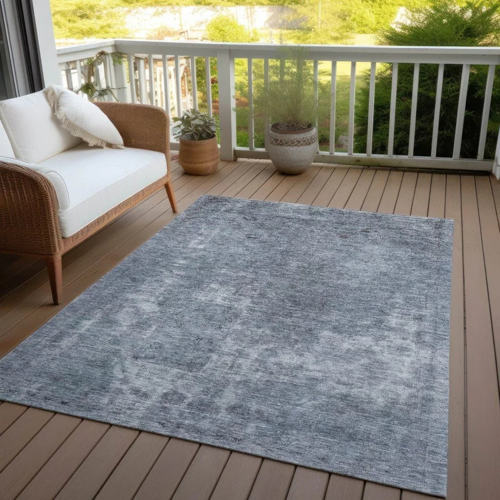 Isadorae Blue Washable Indoor - Outdoor Rug - LOOMLAN - LOOMLAN Rugs - Outdoor Rugs
