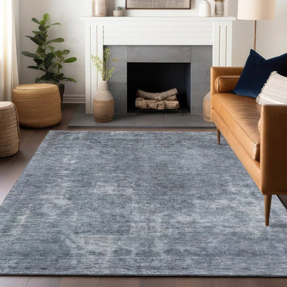 Isadorae Blue Washable Indoor - Outdoor Rug - LOOMLAN - LOOMLAN Rugs - Outdoor Rugs