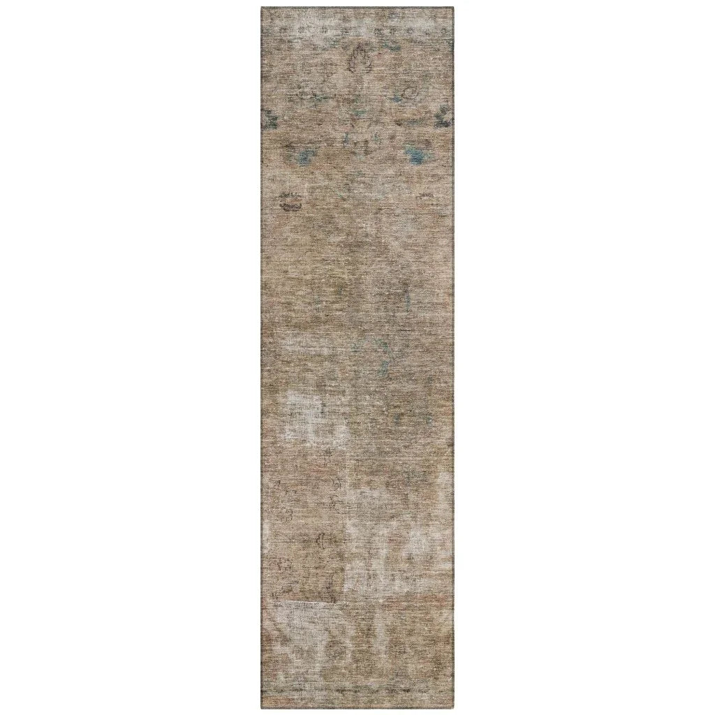 Isadorae Brown Washable Indoor - Outdoor Rug - LOOMLAN - LOOMLAN Rugs - Outdoor Rugs