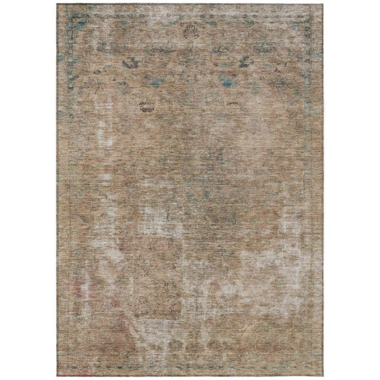 Isadorae Brown Washable Indoor - Outdoor Rug - LOOMLAN - LOOMLAN Rugs - Outdoor Rugs