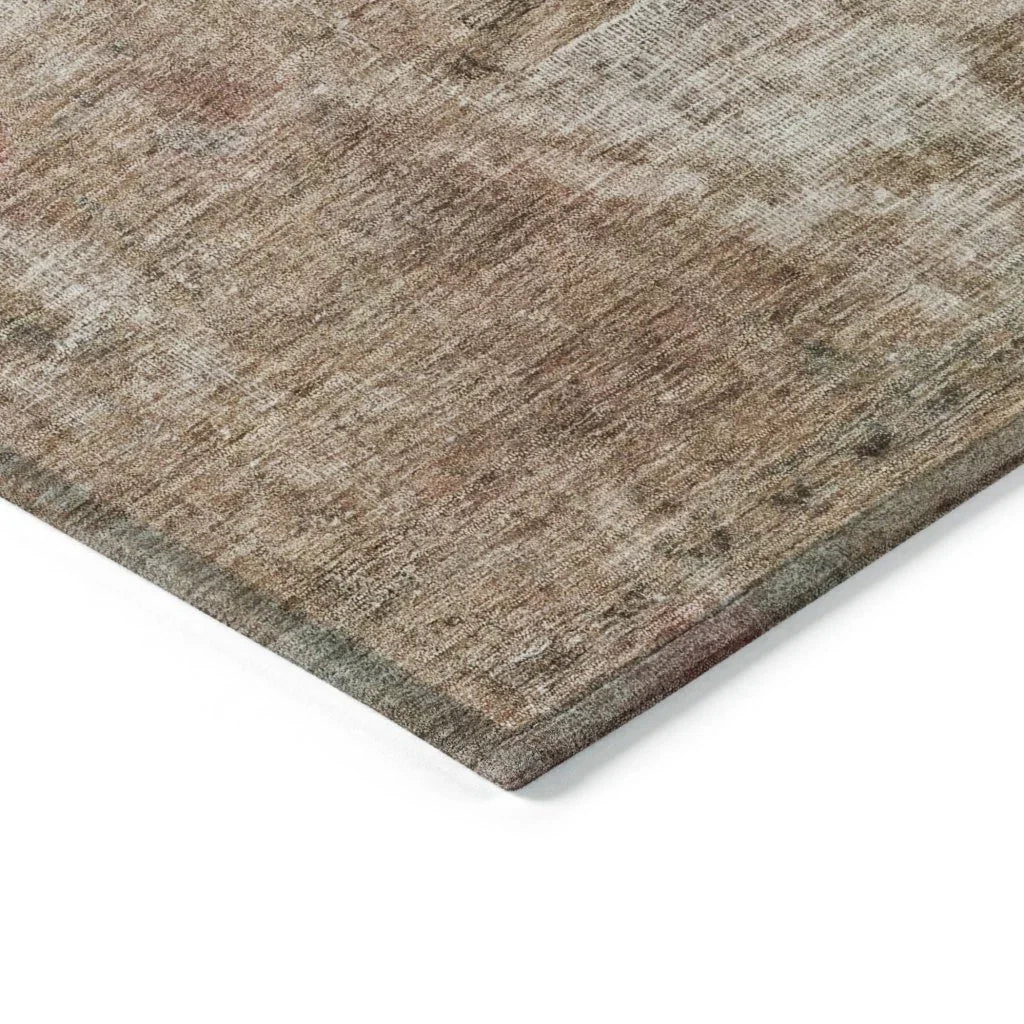 Isadorae Brown Washable Indoor - Outdoor Rug - LOOMLAN - LOOMLAN Rugs - Outdoor Rugs