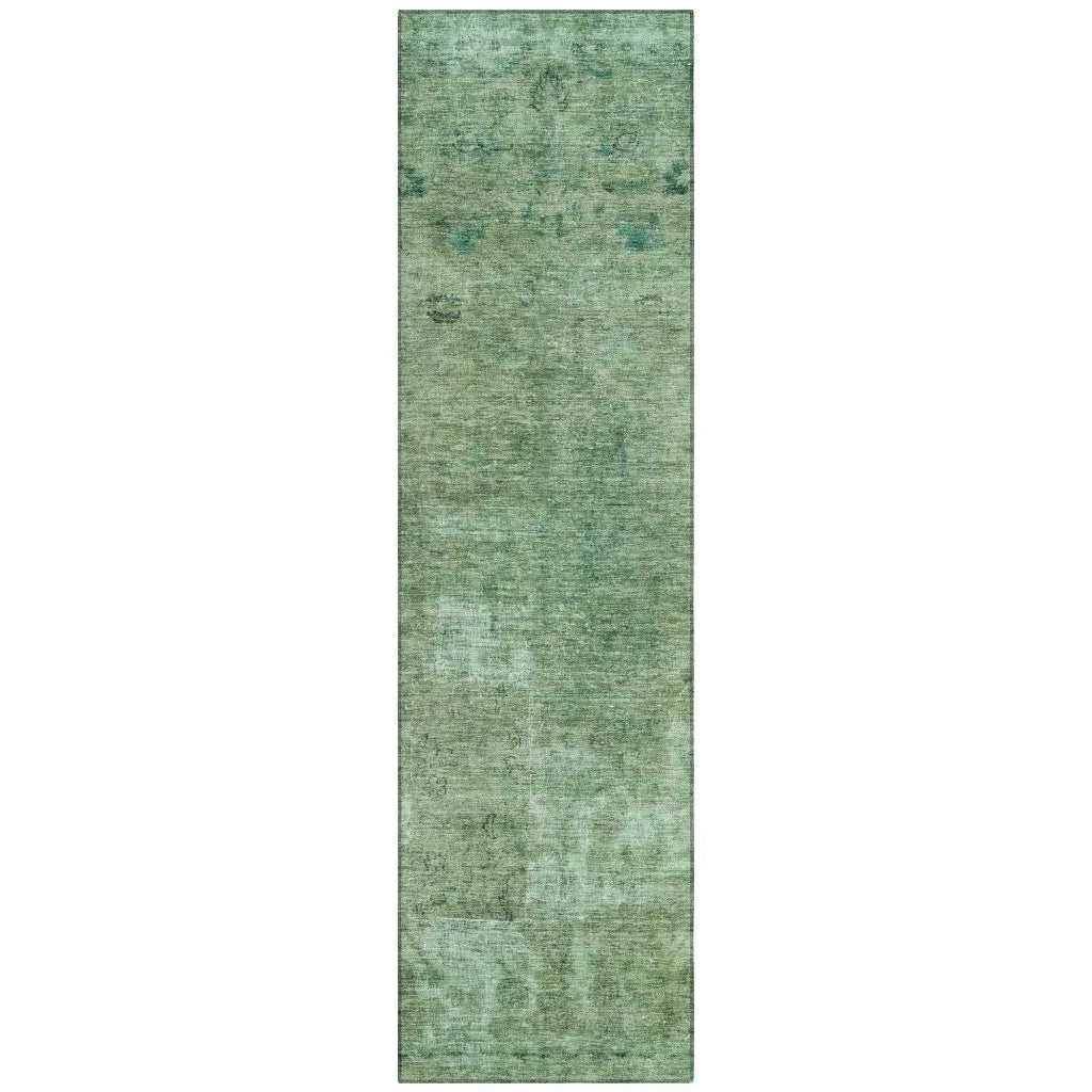 Isadorae Green Washable Indoor - Outdoor Rug - LOOMLAN - LOOMLAN Rugs - Outdoor Rugs