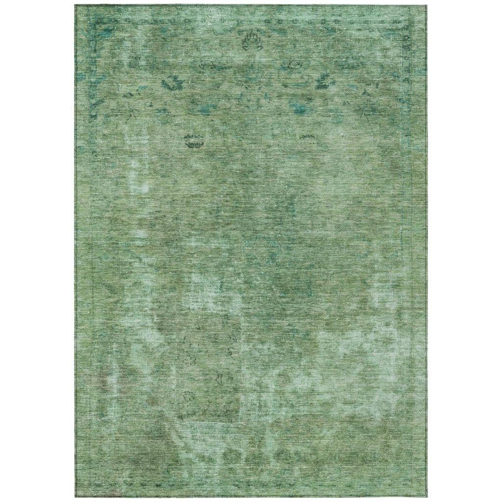 Isadorae Green Washable Indoor - Outdoor Rug - LOOMLAN - LOOMLAN Rugs - Outdoor Rugs