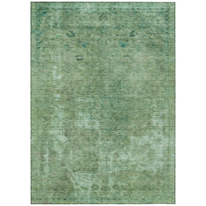 Isadorae Green Washable Indoor - Outdoor Rug - LOOMLAN - LOOMLAN Rugs - Outdoor Rugs