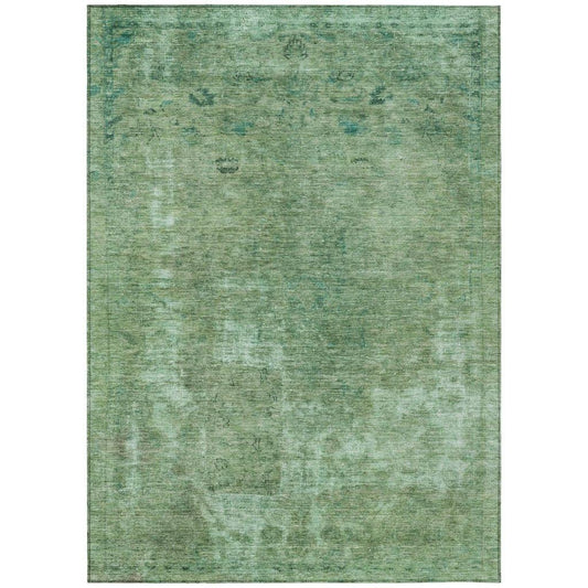 Isadorae Green Washable Indoor - Outdoor Rug - LOOMLAN - LOOMLAN Rugs - Outdoor Rugs