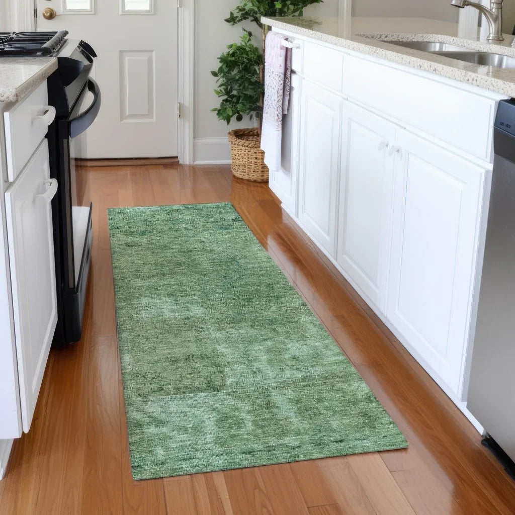 Isadorae Green Washable Indoor - Outdoor Rug - LOOMLAN - LOOMLAN Rugs - Outdoor Rugs