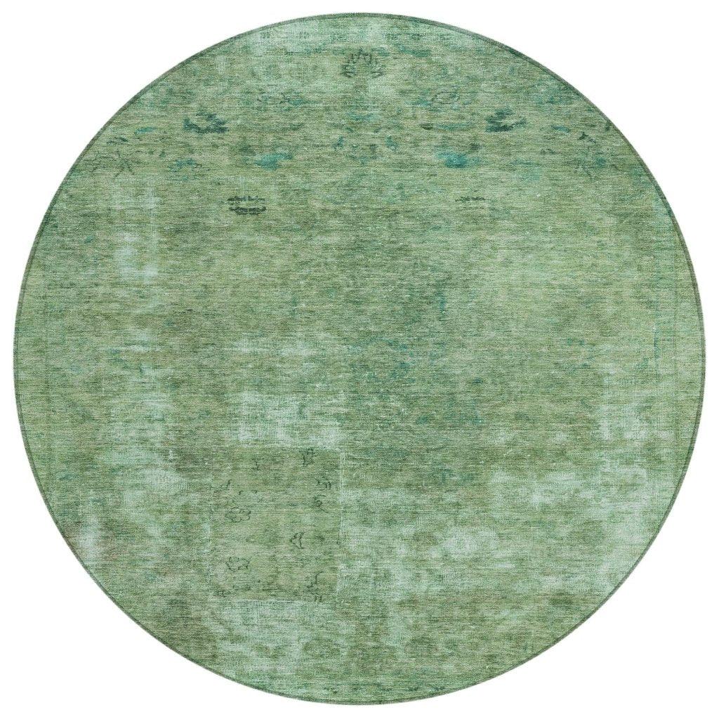 Isadorae Green Washable Indoor - Outdoor Rug - LOOMLAN - LOOMLAN Rugs - Outdoor Rugs