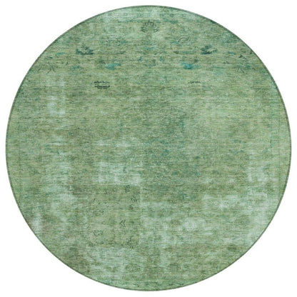 Isadorae Green Washable Indoor - Outdoor Rug - LOOMLAN - LOOMLAN Rugs - Outdoor Rugs