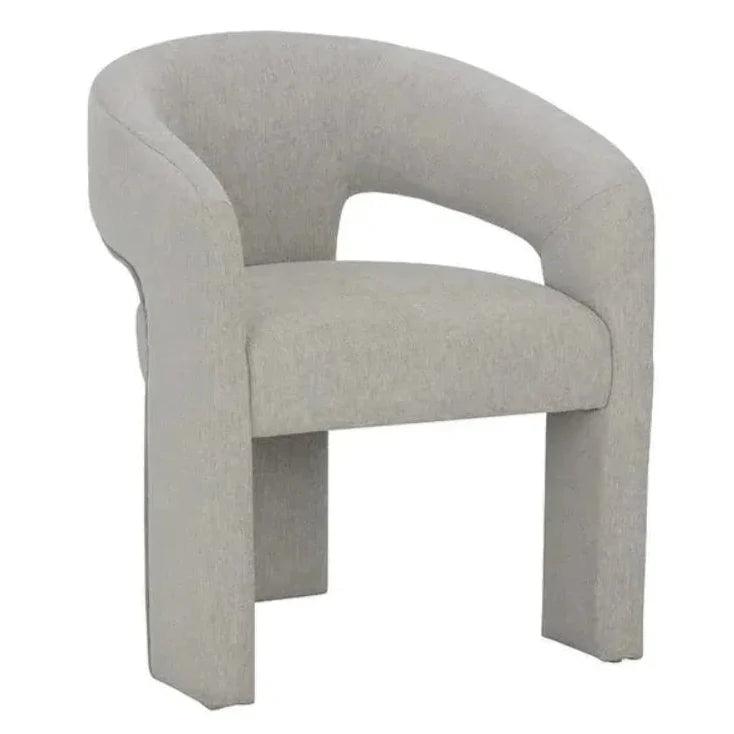 Isidore Fabric Dining Armchair - LOOMLAN - SUNPAN - Dining Chairs