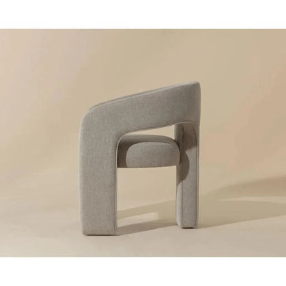 Isidore Fabric Dining Armchair - LOOMLAN - SUNPAN - Dining Chairs