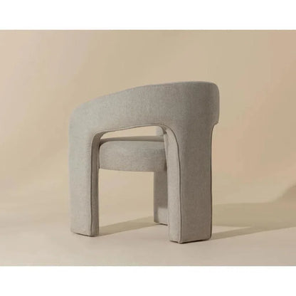 Isidore Fabric Dining Armchair - LOOMLAN - SUNPAN - Dining Chairs