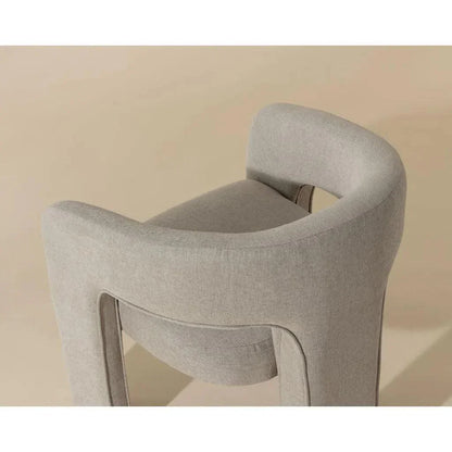 Isidore Fabric Dining Armchair - LOOMLAN - SUNPAN - Dining Chairs