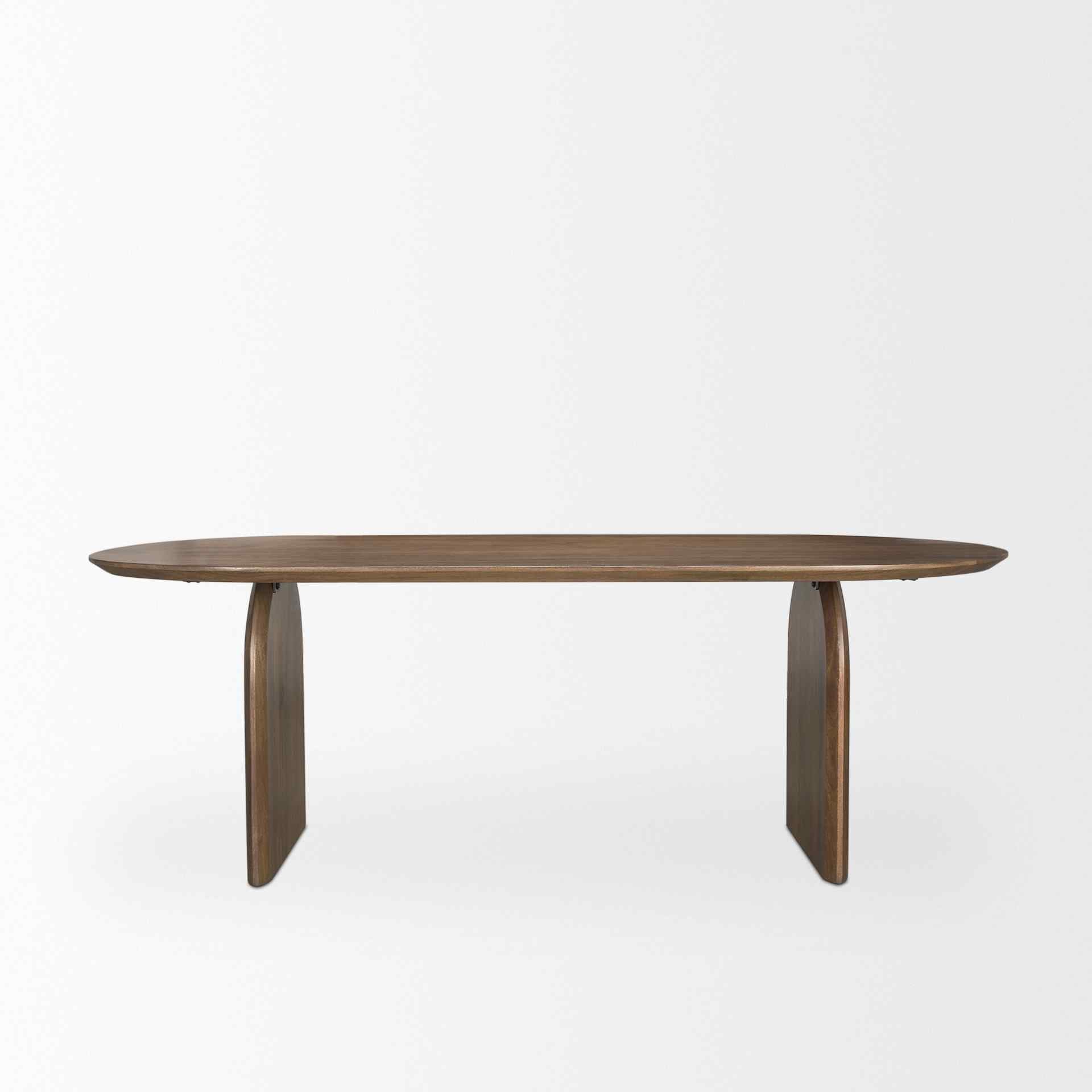 Isla Wooden Oval Dining Table-Dining Tables-Mercana-LOOMLAN