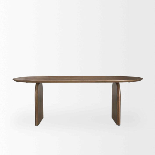 Isla Wooden Oval Dining Table-Dining Tables-Mercana-LOOMLAN