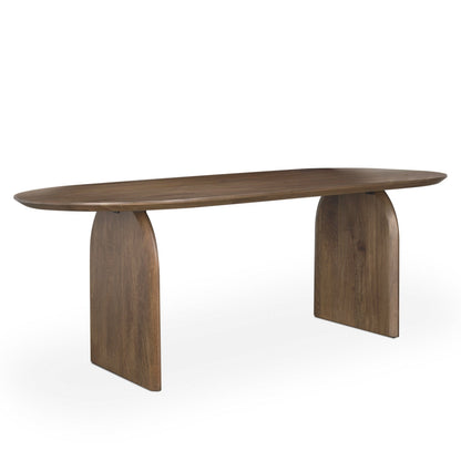 Isla Wooden Oval Dining Table-Dining Tables-Mercana-LOOMLAN