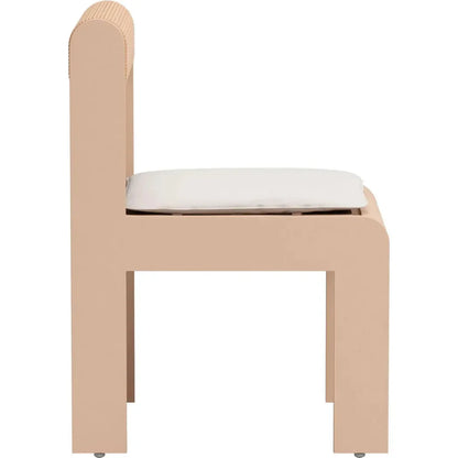 Island Aluminum Brown Dining Chair 2PC-Outdoor Dining Chairs-Zuo Modern-LOOMLAN