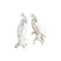 Italian Ceramic Made Cockatoo Sculpture (Pr) - LOOMLAN - Chelsea House - Statues & Sculptures