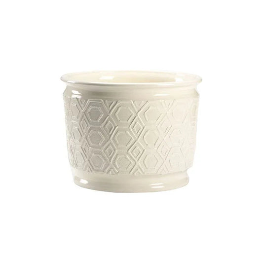 Italian Modeled White Planter - LOOMLAN - Chelsea House - Planters