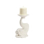 Italian Renaissance Ceramic Dolphin Candleholder - LOOMLAN - Wildwood - Candle Holders