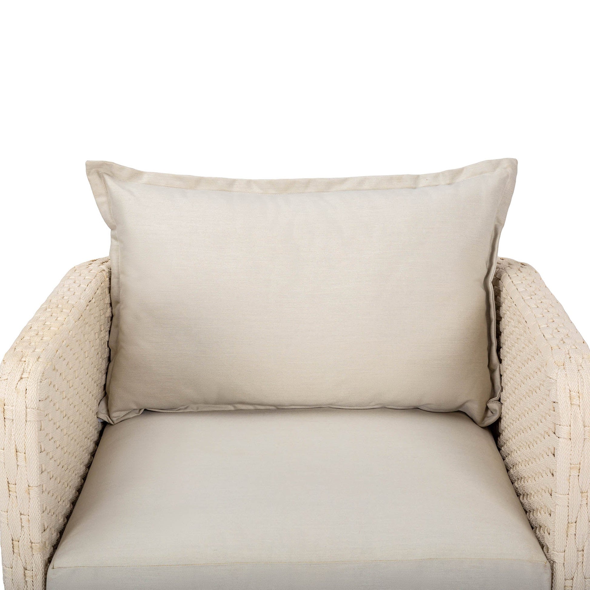Ivory Coast Fabric Outdoor Club Chair-Outdoor Accent Chairs-LH Imports-LOOMLAN