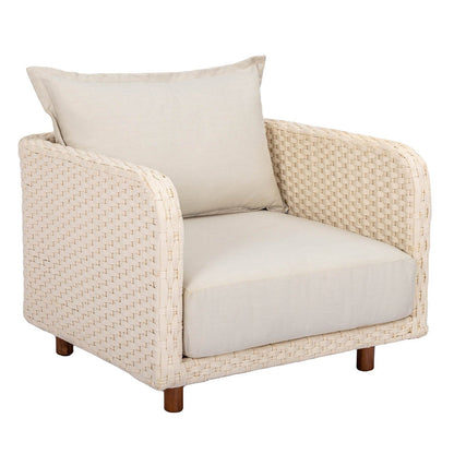 Ivory Coast Fabric Outdoor Club Chair-Outdoor Accent Chairs-LH Imports-LOOMLAN