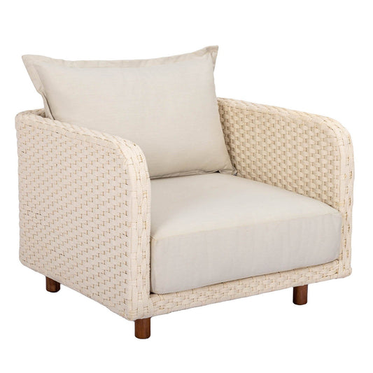 Ivory Coast Fabric Outdoor Club Chair-Outdoor Accent Chairs-LH Imports-LOOMLAN