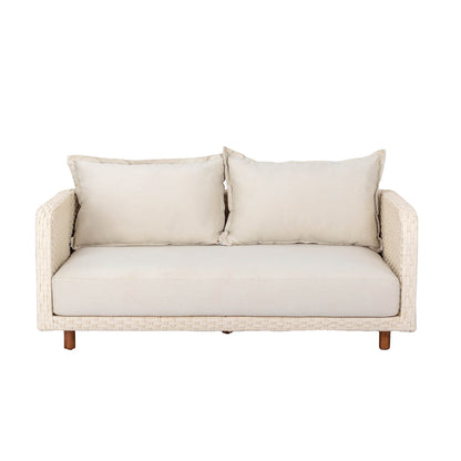 Ivory Coast Fabric Outdoor Loveseat