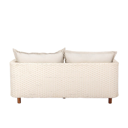 Ivory Coast Fabric Outdoor Loveseat