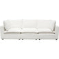 Ivy 3-Piece Modular Sofa White Faux Shearling-Modular Sofas-Diamond Sofa-LOOMLAN