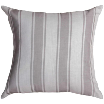 Ivy Striped Outdoor Throw Pillows-Outdoor Pillows-LOOMLAN-Natural-LOOMLAN