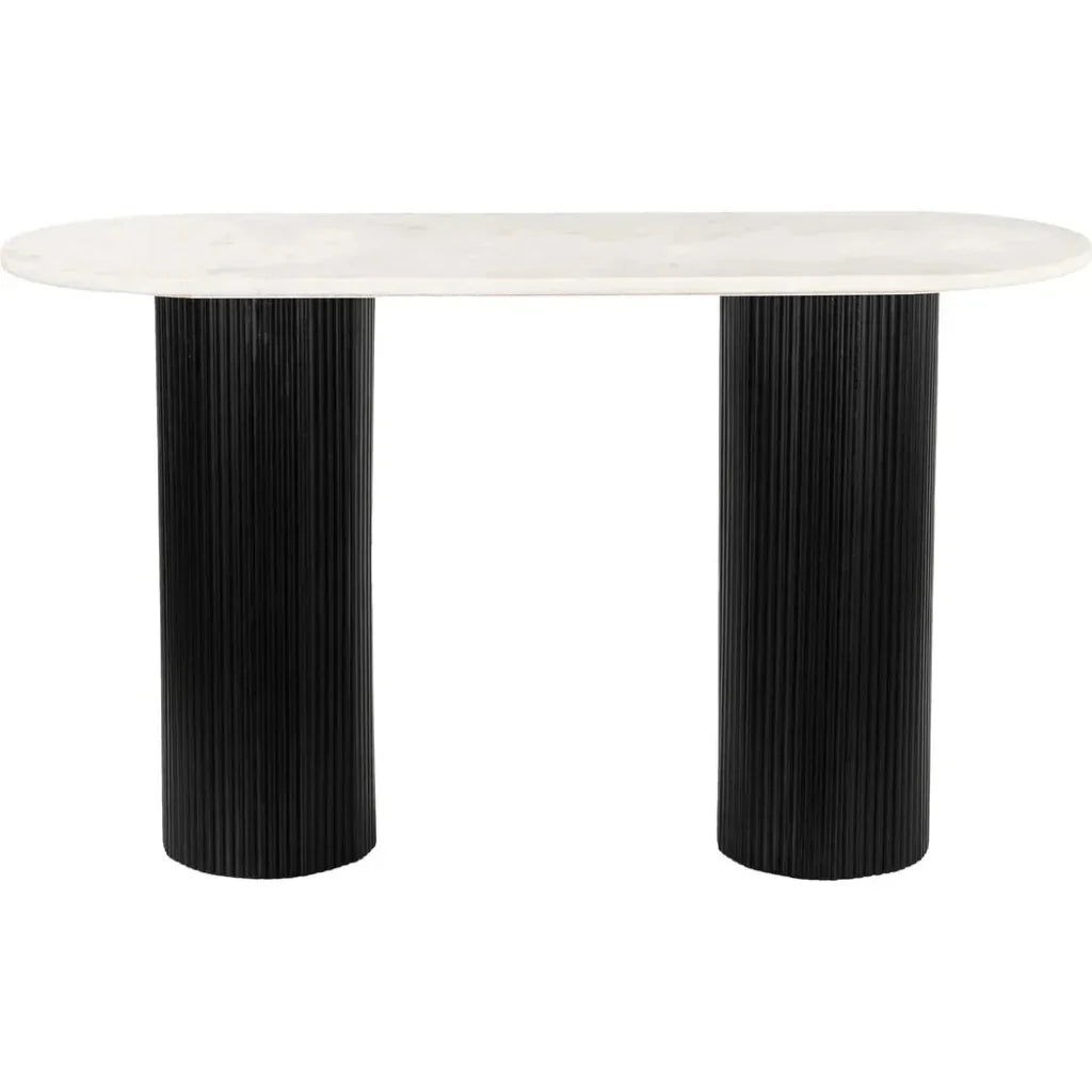 Izola Console Table White & Black - LOOMLAN - Zuo Modern - Console Tables