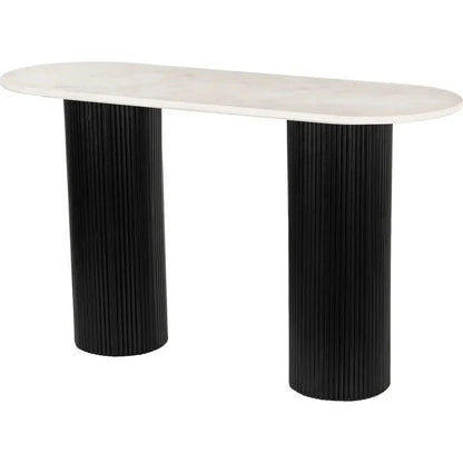 Izola Console Table White & Black - LOOMLAN - Zuo Modern - Console Tables