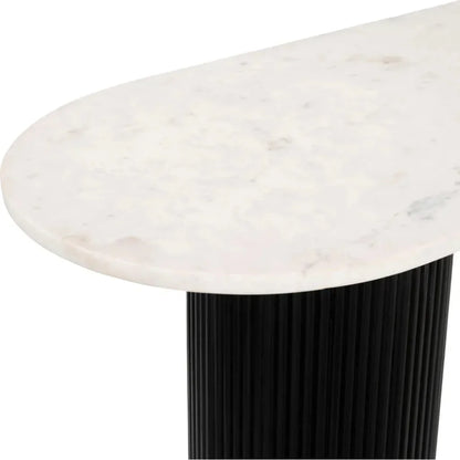 Izola Console Table White & Black - LOOMLAN - Zuo Modern - Console Tables