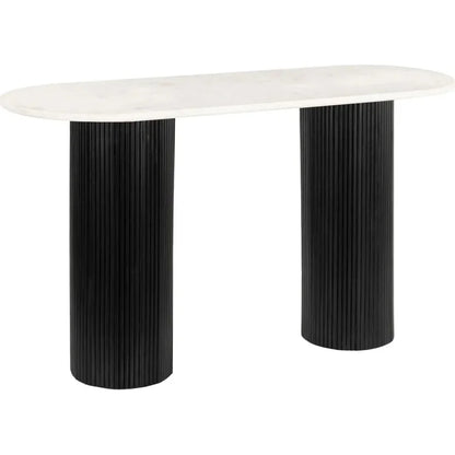 Izola Console Table White & Black - LOOMLAN - Zuo Modern - Console Tables