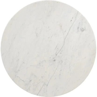 Izola Dining Table White & Black-Dining Tables-Zuo Modern-LOOMLAN