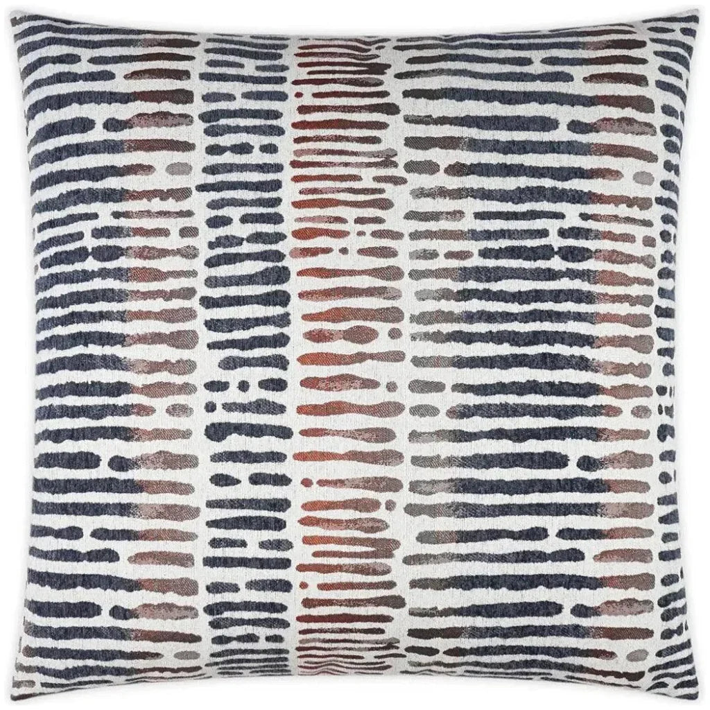 Jackson Abstract Global Navy Large Throw Pillow Insert - LOOMLAN - D.V. Kap - Throw Pillows