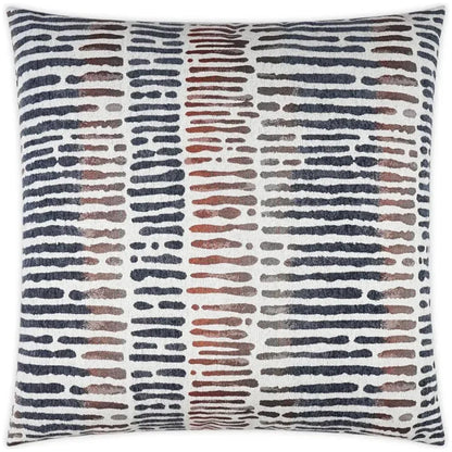 Jackson Abstract Global Navy Large Throw Pillow Insert - LOOMLAN - D.V. Kap - Throw Pillows