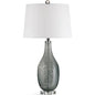 Jackson Glass and Fabric Grey Table Lamp - LOOMLAN - Bassett Mirror - Table Lamps
