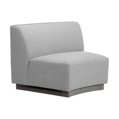 Jaclyn Fabric Modular Armless Chair-Modular Sofas-SUNPAN-Egypt Light Grey / Danny Medium Grey-LOOMLAN