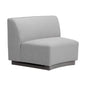 Jaclyn Fabric Modular Armless Chair-Modular Sofas-SUNPAN-Egypt Light Grey / Danny Medium Grey-LOOMLAN