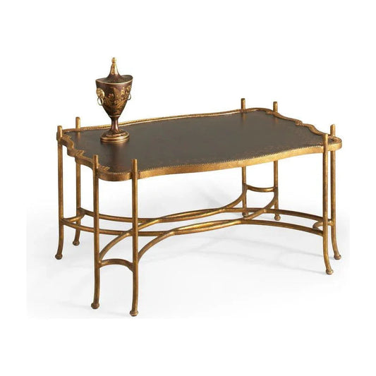 Jacob Gold Metal Based Coffee Table - LOOMLAN - Chelsea House - Coffee Tables